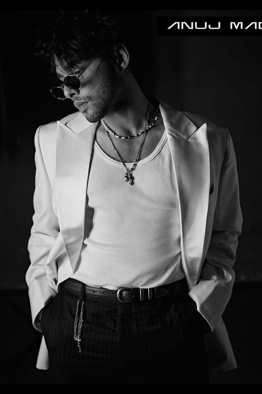Siddhant Chaturvedi In Ivory Jacket With Black Trouser